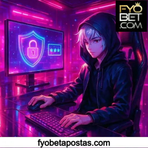 Imagem destacando login seguro na FYOBET para novos usuários